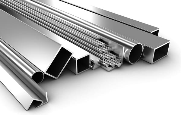 A pile of stainless steel
