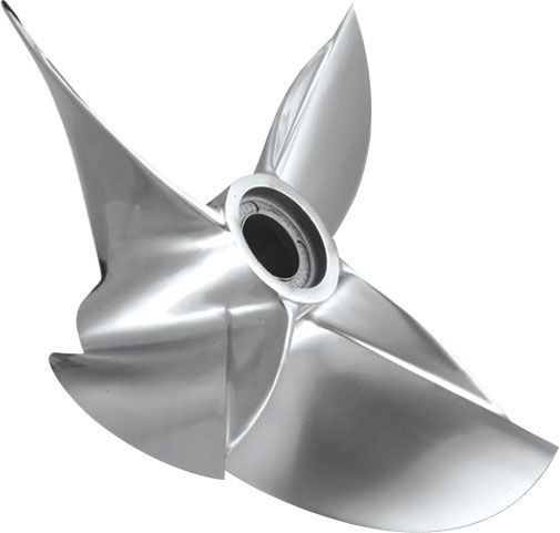Anodized stainless steel propeller