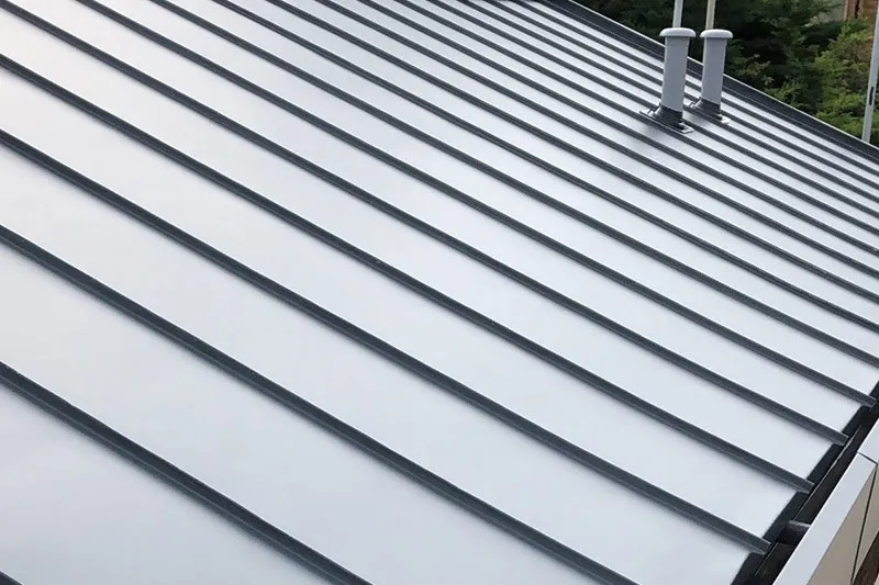 Anodized stainless steel roof panel