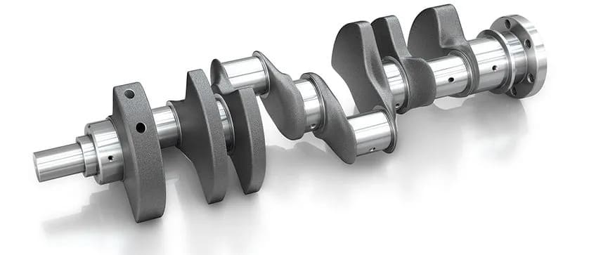 Automobile crankshafts processed by turning