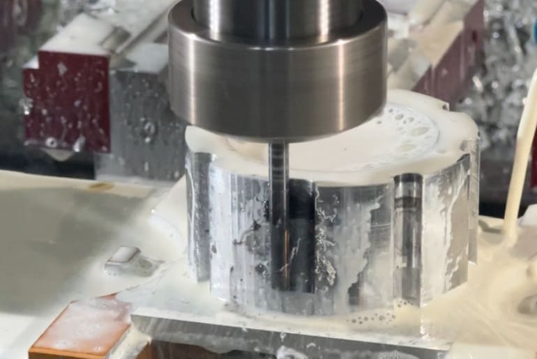 CNC machining to remove excess material from parts
