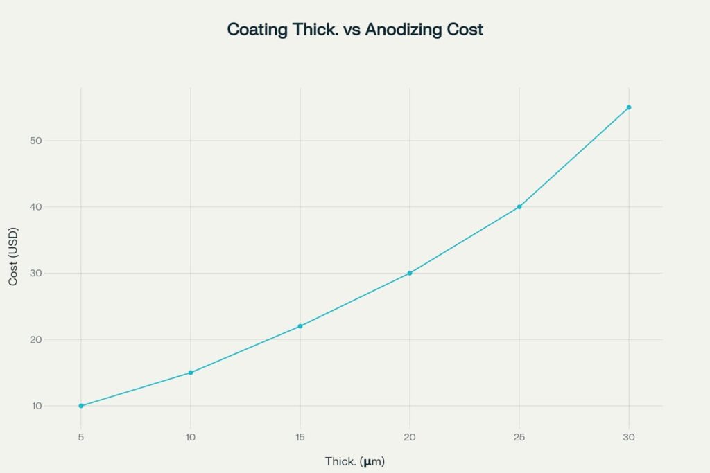 Coating Thickness vs Anodizing Cost