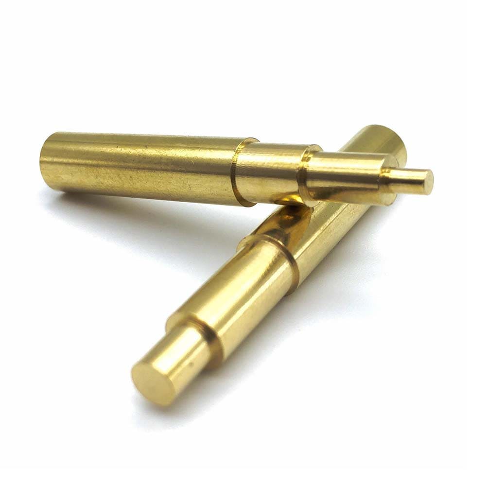 Connector pins processed by turning method
