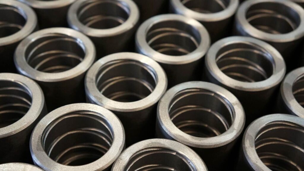 Cylindrical metal part