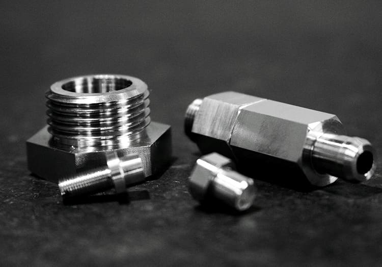 Four high-quality metal parts