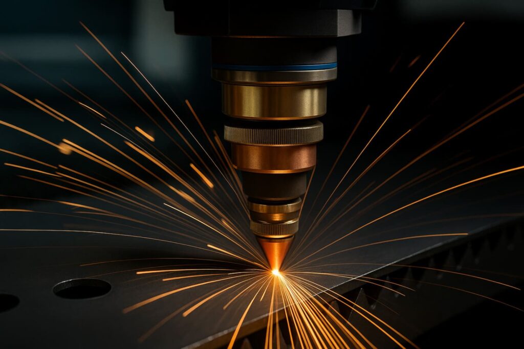 Laser cutting of carbon steel
