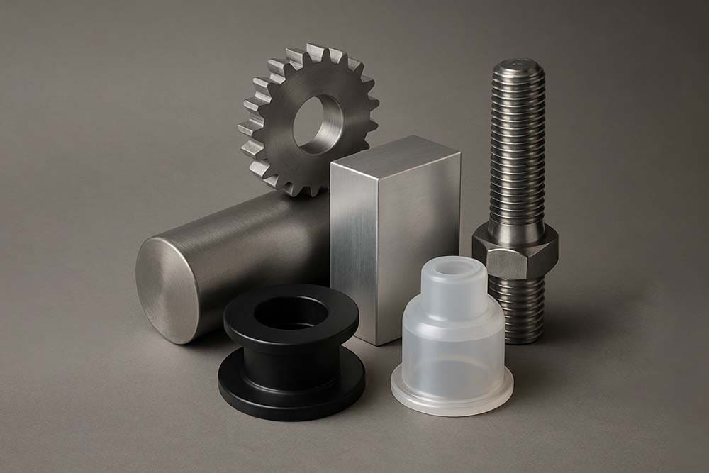 Parts made of different materials