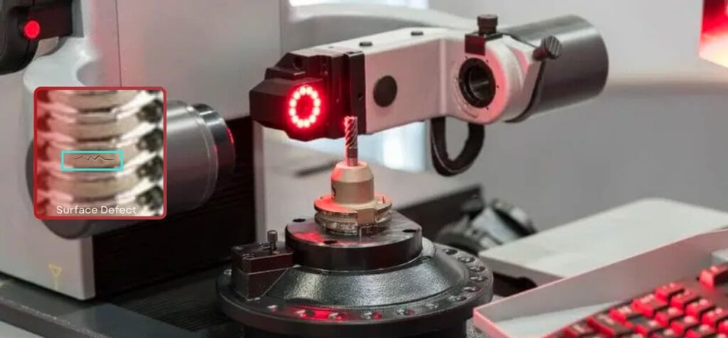 Precision instruments scan surface cracks on metal parts
