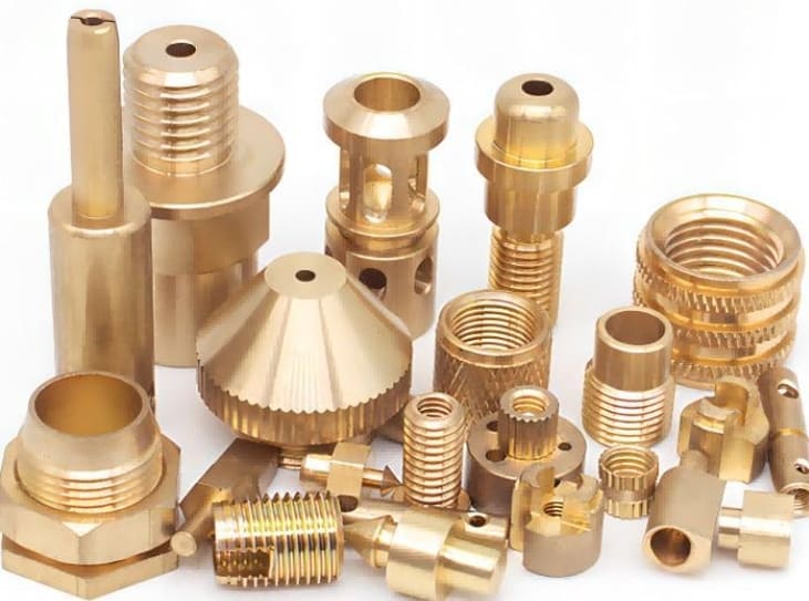 Precision-machined brass parts