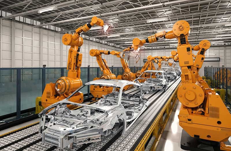 Robotic arms for automotive manufacturing