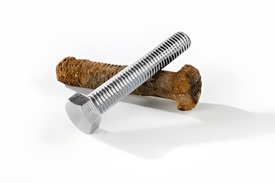 Rusty screws and non-rusty screws