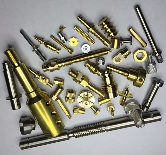 Swiss CNC - machined parts made of different materials