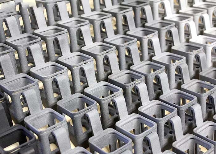 The neatly arranged castings