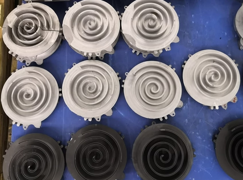 The orbiting scroll manufactured by die casting