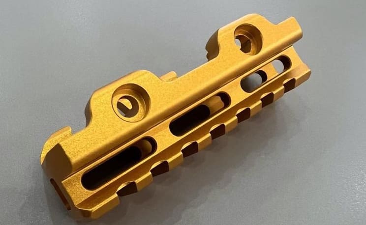 Yellow anodized parts