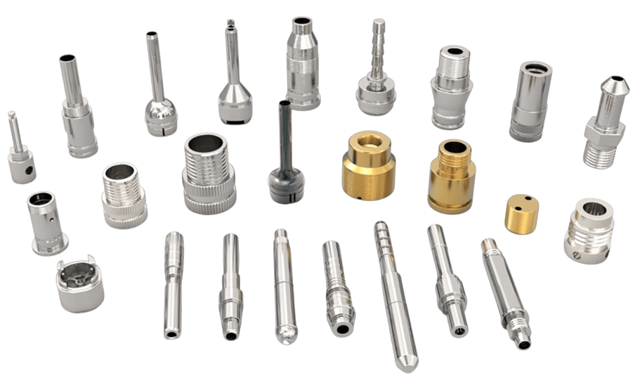 Precision parts processed by CNC Swiss - type lathes